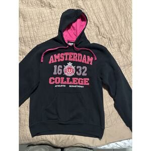 Amsterdam Designs Hoodie Mens S Amsterdam University Pullover Embroidered